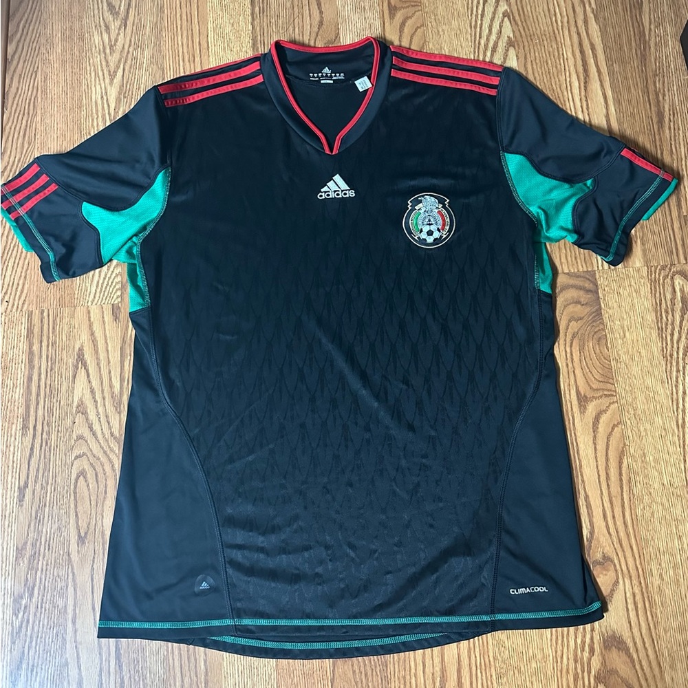 Men's Adidas 2010 World Cup Mexico Soccer Jersey - Size XL black Jersey